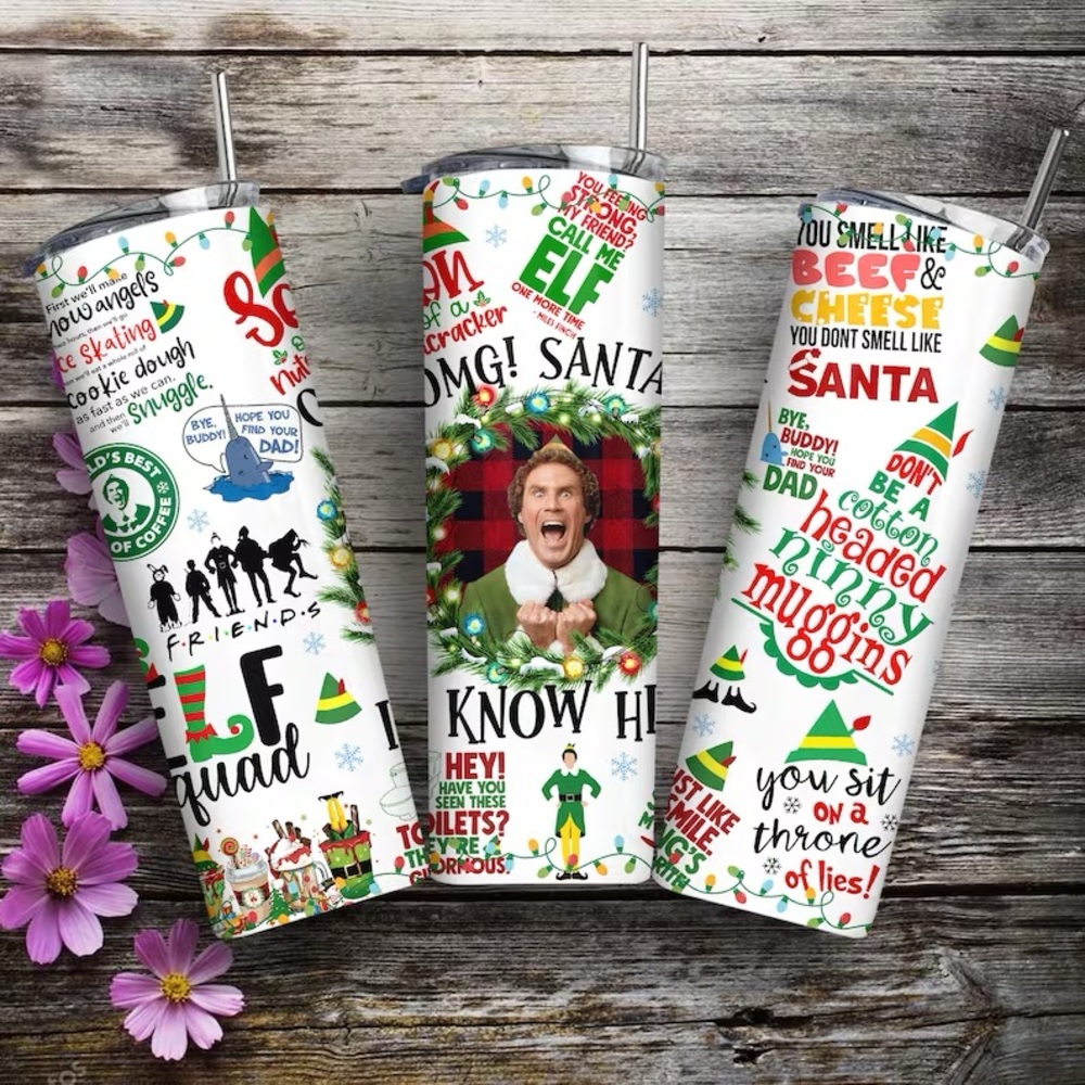 Christmas tumbler the elf movie new 20oz tumbler